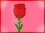 un tablou cu un trandafir