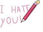 Y hate you!