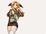Anime Army Cute Girl
