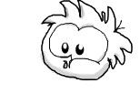 a withe puffle