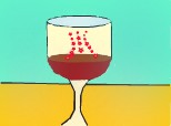 un pahar cu vin