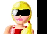 The girl with sunglasses