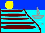desenu lui fratemeo cu scari spre soare si o barca