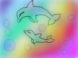 delfinii curcubeu din marea curcubeelor