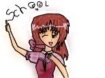 anime school girl