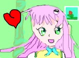 anime pink girl