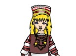 fata in costum popular lituanian