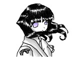 Hinata (alb-negru si un strop de violet)