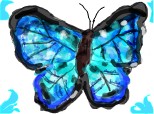 Desen 67274 continuat:blue morpho butterfly