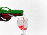 Paharul sticla si vinul