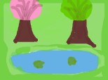 Un lac si 2 copaci
