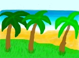 Plaja cu palmieri