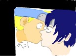 sasuke and  naruto kiss