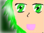 Anime green girl