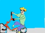 O copilarie cu bicicleta