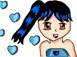 Anime blue girl
