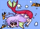 anime mermaid girl fish