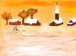 Desen 19625 modificat:peisaj de iarna
