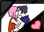 Sakura and Sasuke kiss