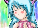 anime girl cat
