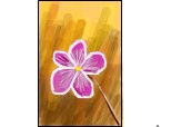 O Floare pictata pe panza
