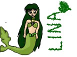 anime green mermaid(lina)