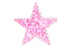 Glitter Pink Star...