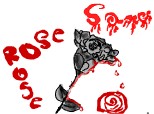 un trandafir ranit