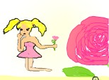 trandafir si balerina