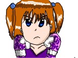 Anime girl angry