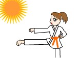 karateka girl