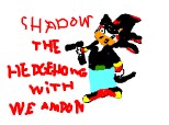 shadow the hedgehong with weampon