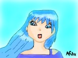 Anime girl blue