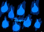 stropi de ploaie in flacari albastre