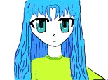 Blue anime girl