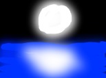 luna in mare agitata