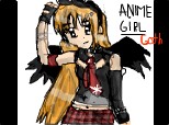 anime girl goth!