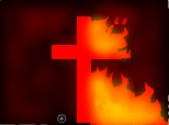 cross in flames