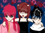 Rini, Kurama and Hiei