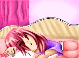 Anime sleepy and pink room :))