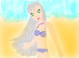 anime girl-on the beach