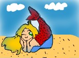 Sirena pe plaja!