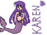 anime purple mermaid(karen)