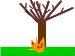 Copac ars dintr-o tigara