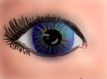ochi albastru