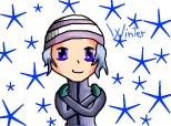 Winter Blue Anime Girl