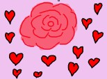 Rose,Hearts,Love.