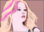 Desen 100334 modificat:Avril Lavigne