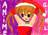 girl anime christmas