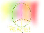 peace is love love is colorful